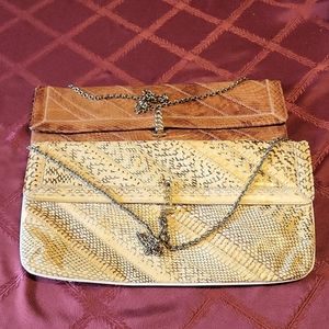 Snake skin Hand bags